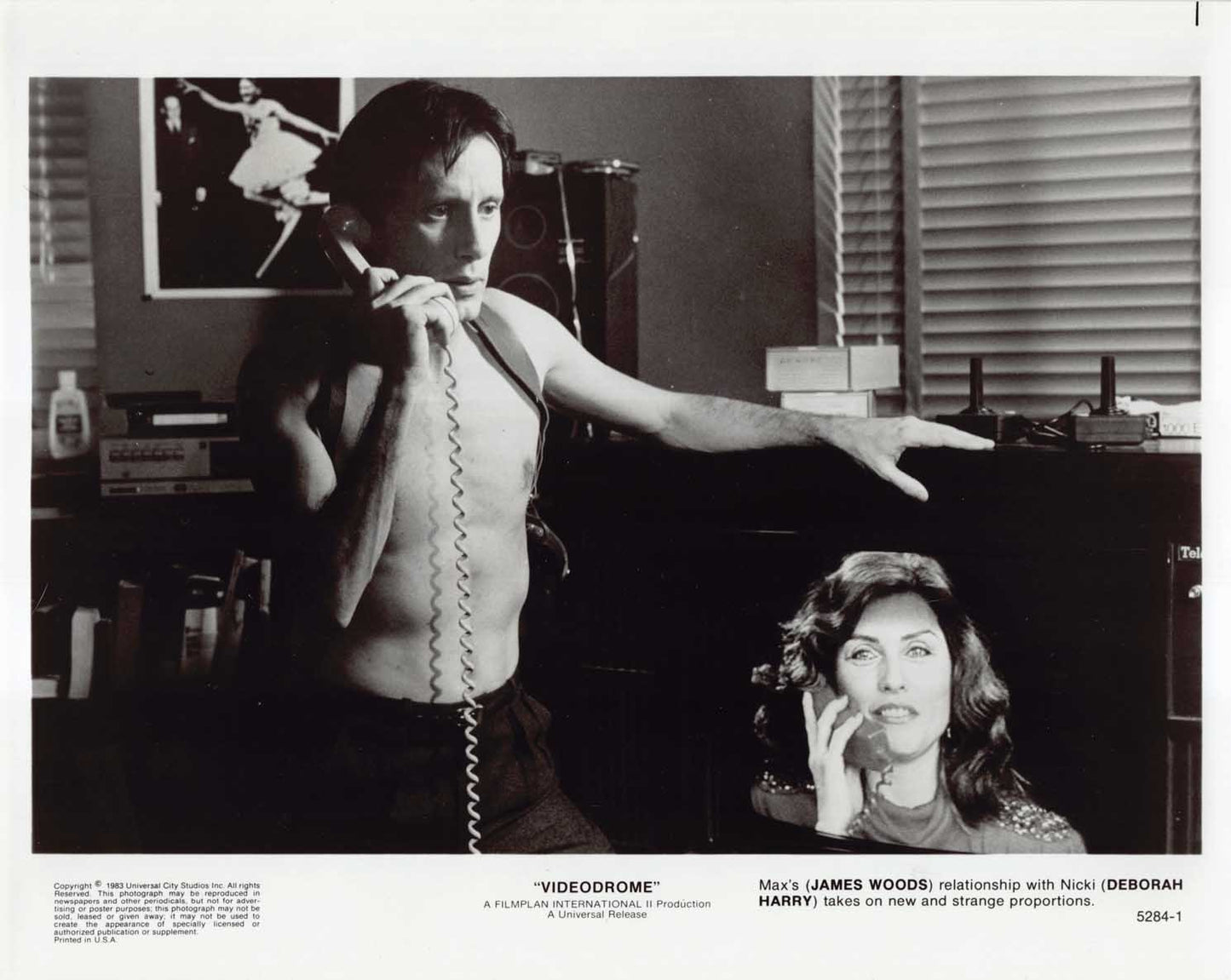 James Woods VIDEODROME Deborah Harry original press photo 1983 Cronenberg