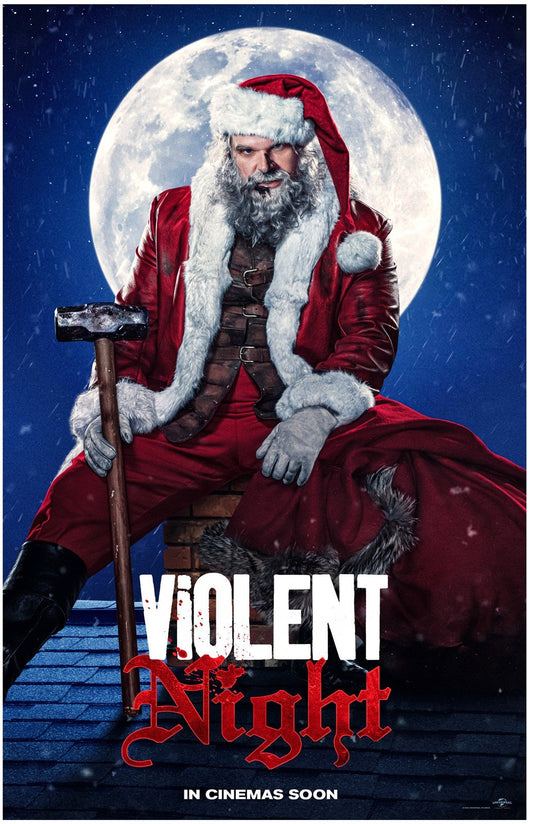 David Harbour VIOLENT NIGHT advance movie poster 11x17