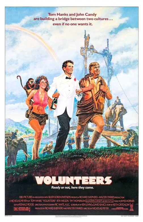 John Candy VOLUNTEERS Rita Wilson Tom Hanks movie poster 11x17