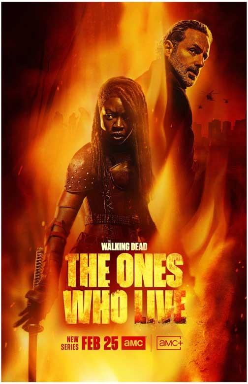 Andrew Lincoln WALKING DEAD THE ONES WHO LIVED Danai Gurira movie poster 11x17