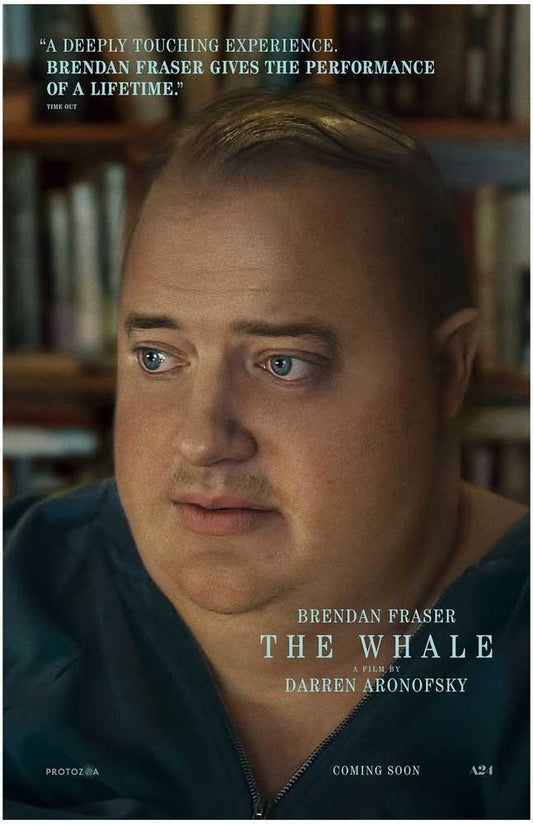 Brendan Fraser THE WHALE advance movie poster 11x17