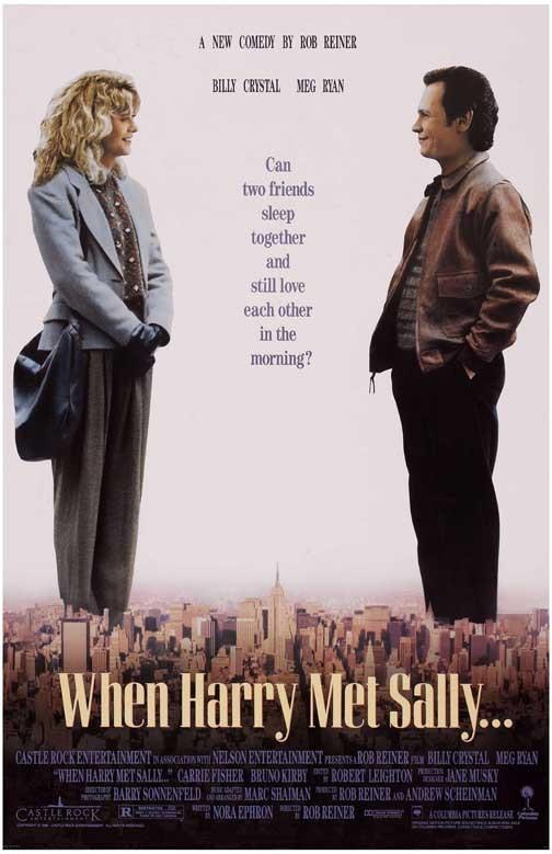 Billy Crystal WHEN HARRY MET SALLY Meg Ryan movie poster 11x17 Rob Reiner
