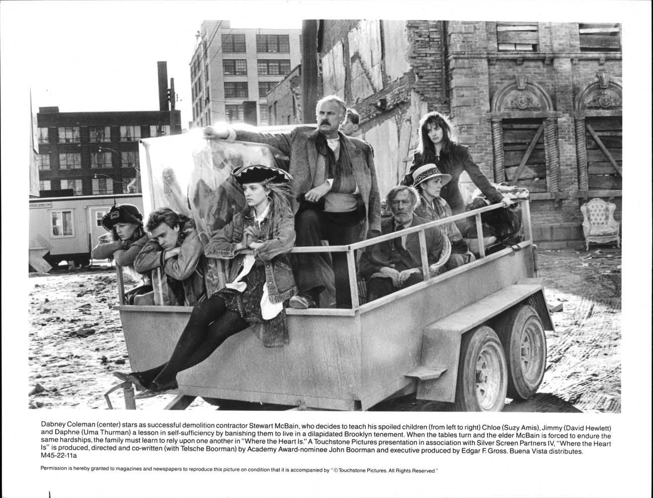 Uma Thurman WHERE THE HEART IS Dabney Coleman original 10x8 press photo 1990