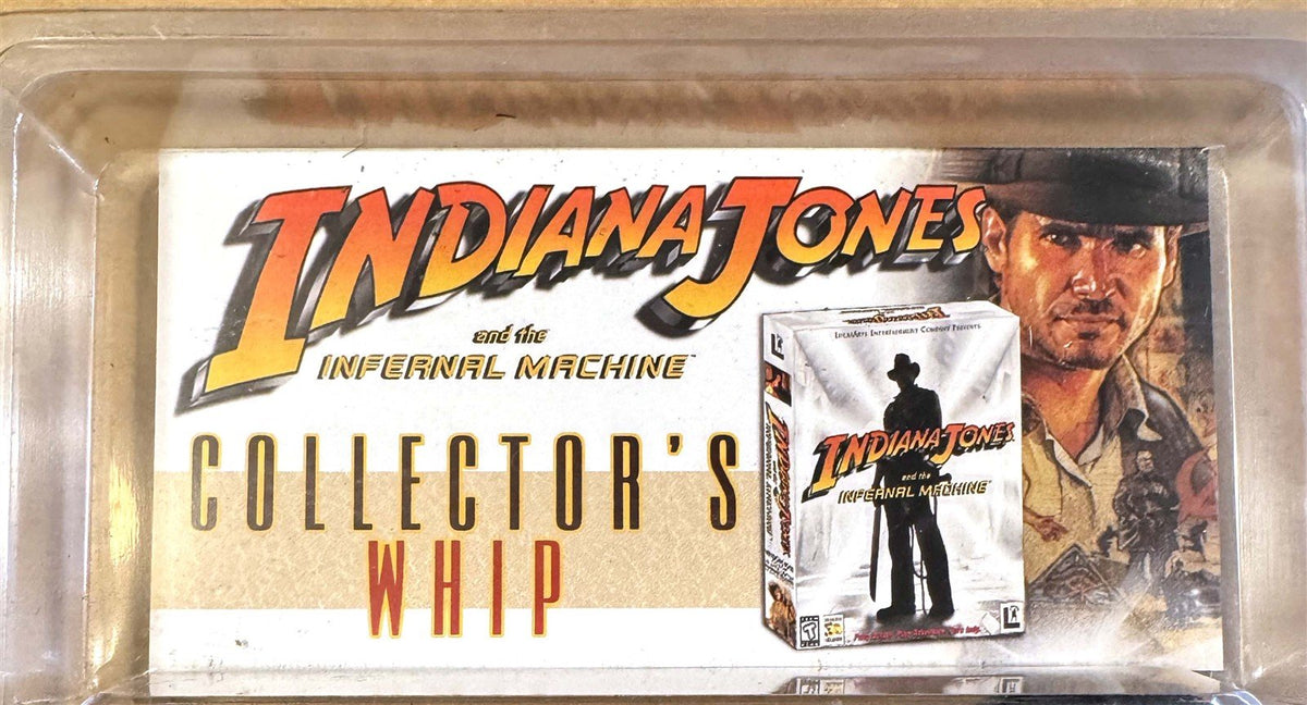 1999 INDIANA JONES AND THE INFERNAL MACHINE Collector's Whip promotional SEALED