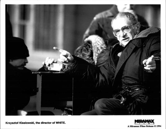 Krzysztof Kieslowski WHITE original 8x10 press photo 1994