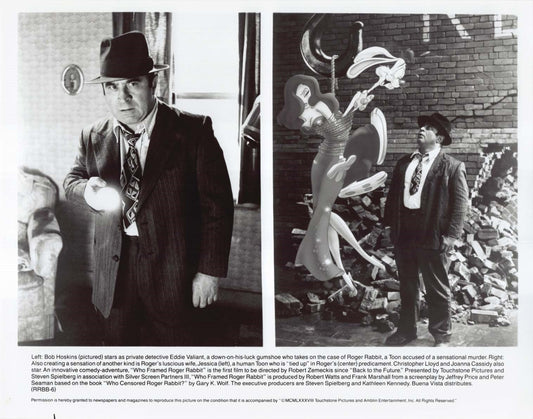 Bob Hoskins WHO FRAMED ROGER RABBIT Christopher Lloyd original 8x10 press photos