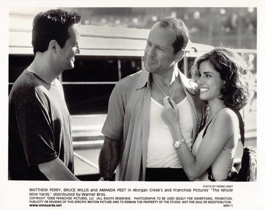 Bruce Willis WHOLE NINE YARDS Matthew Perry Amanda Peet original press photo