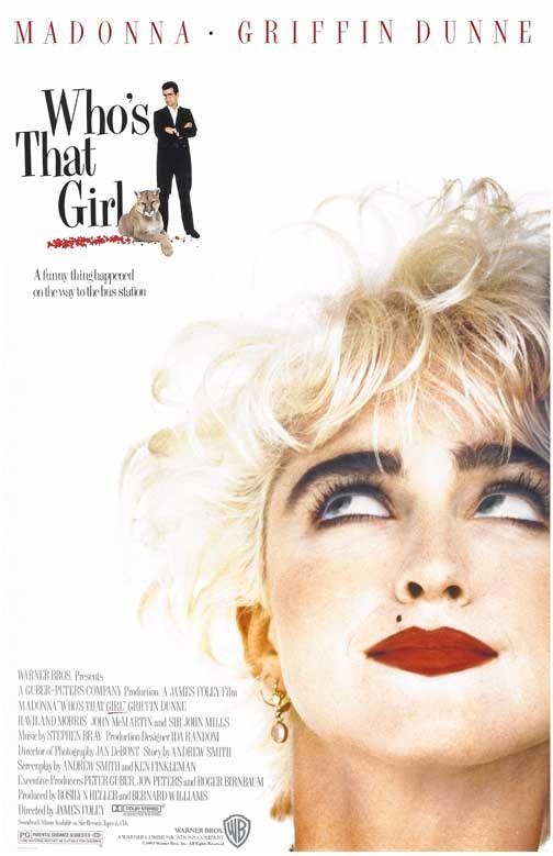Madonna WHO'S THAT GIRL Griffin Dunne movie poster 11x17
