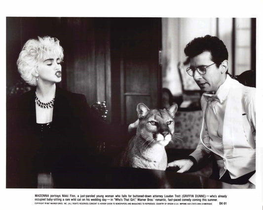 Madonna WHO'S THAT GIRL Griffin Dunne original press photo 1987