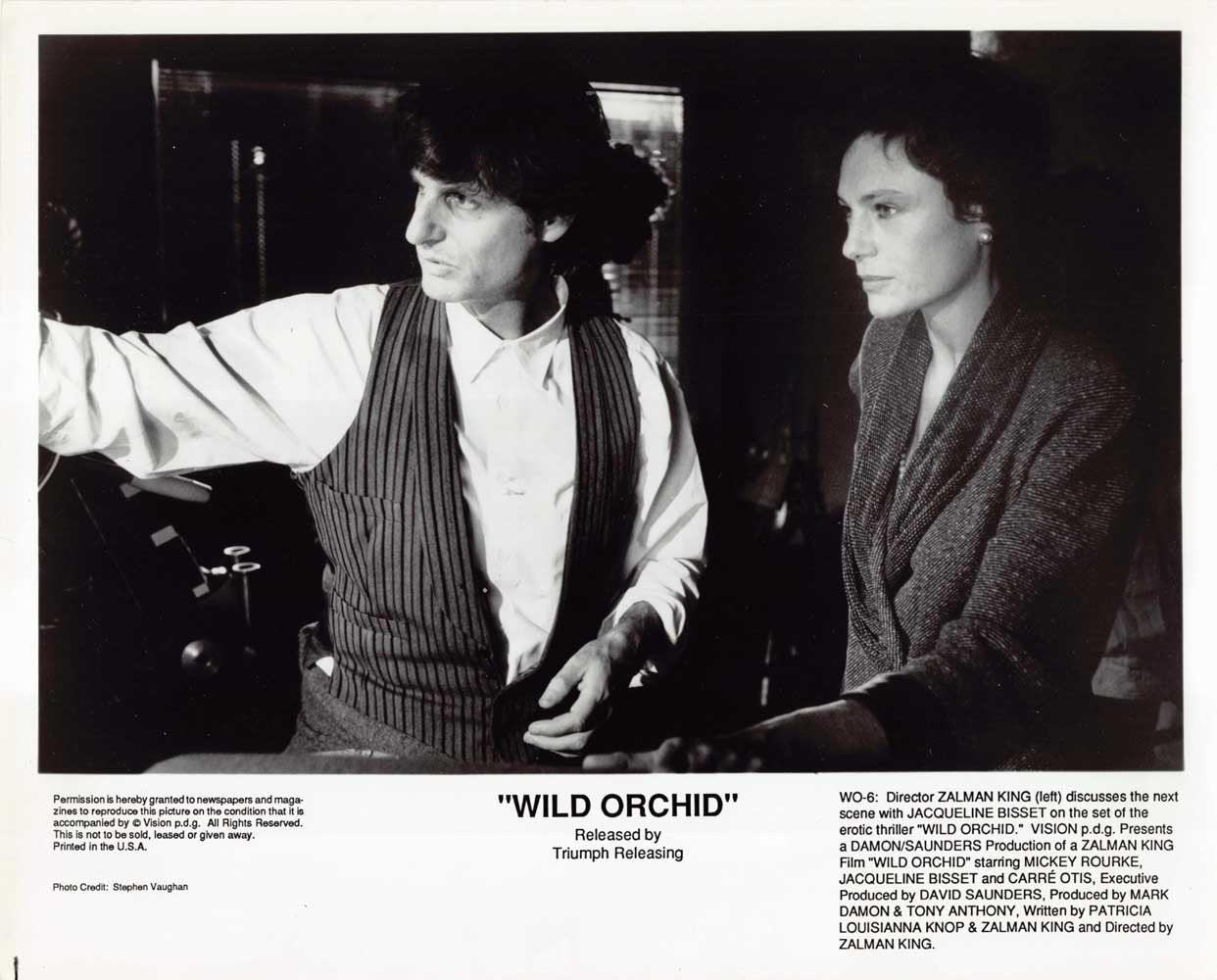 Jacqueline Bisset WILD ORCHID original press photo 1989