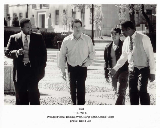 Wendell Pierce HBO's THE WIRE Dominic West original 10x8 press photo 2001