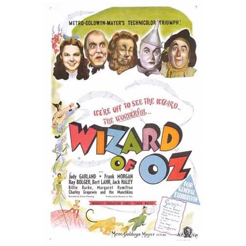 Judy Garland WIZARD OF OZ 1939 movie poster 11x17 Victor Fleming