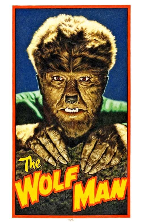 Lon Chaney Jr THE WOLF MAN 1941 movie poster 11x17 George Waggner