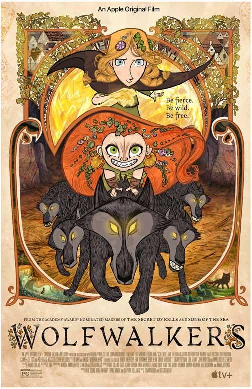 animated WOLFWALKERS movie poster 11x17