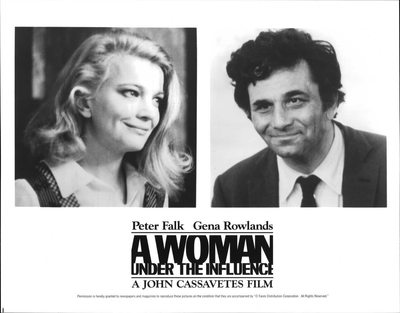 Peter Falk A WOMAN UNDER THE INFLUENCE Gena Rowlands original 10x8 press photo