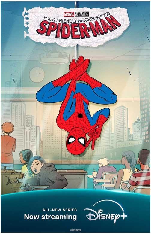 Disney YOUR FRIENDLY NEIGHBORHOOD SPIDER-MAN window movie poster 11x17