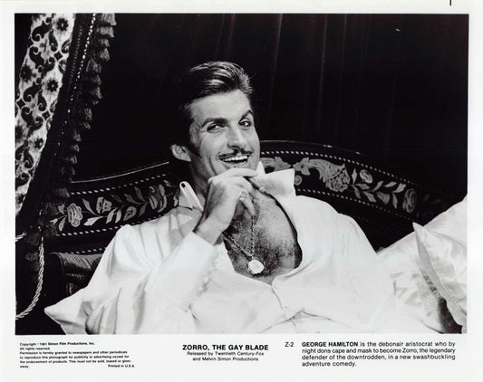'Don Diego' ZORRO, THE GAY BLADE George Hamilton original 10x8 photo 1981