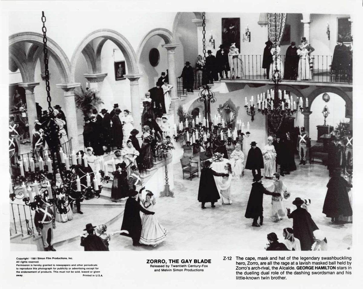 George Hamilton ZORRO, THE GAY BLADE dance original 10x8 photo 1981