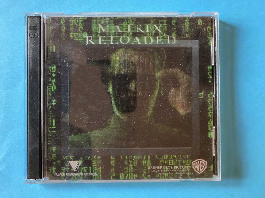 Keanu Reeves MATRIX RELOADED lenticular CD press kit