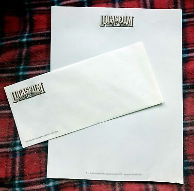 vintage LUCASFILM original stationary letterhead and mailing envelope