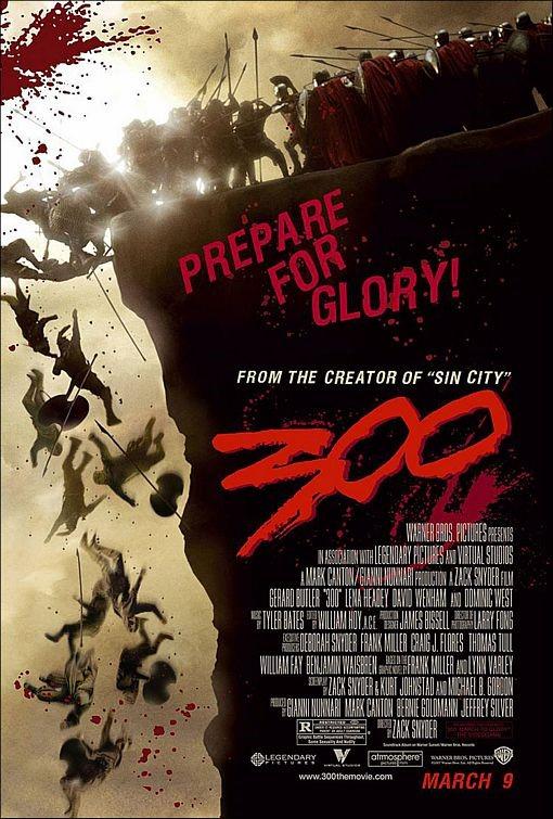 Zack Snyder 300 Gerard Butler Lena Headey original 27x40 DS movie poster