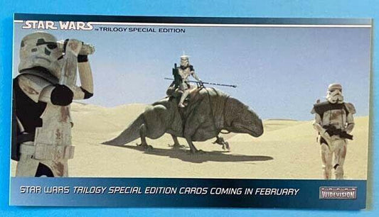 Topps STAR WARS SPECIAL EDITION promo P1 widevision card