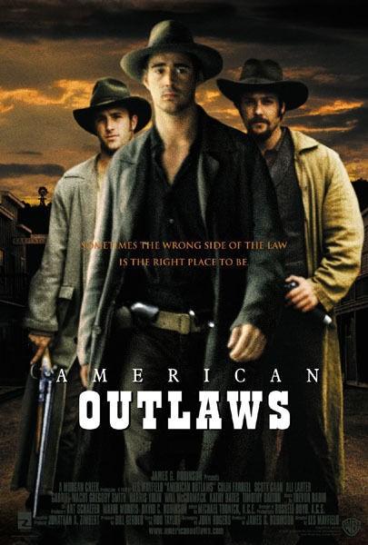 Colin Farrell AMERICAN OUTLAWS advance 27"x40" movie poster 2001