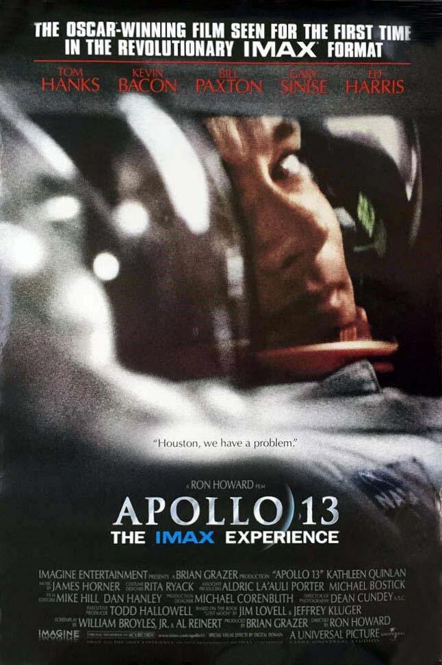 Tom Hanks APOLLO 13 IMAX Gary Sinise rolled 27x40 original movie poster