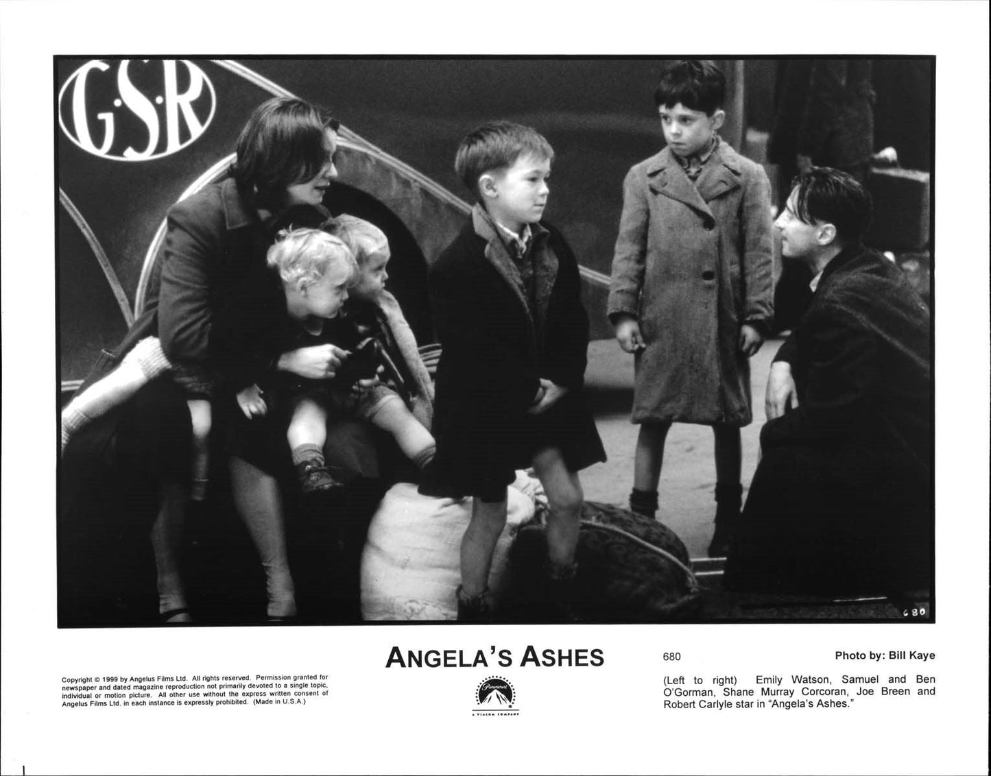 Emily Watson ANGELA'S ASHES Robert Carlyle original press photos 1999