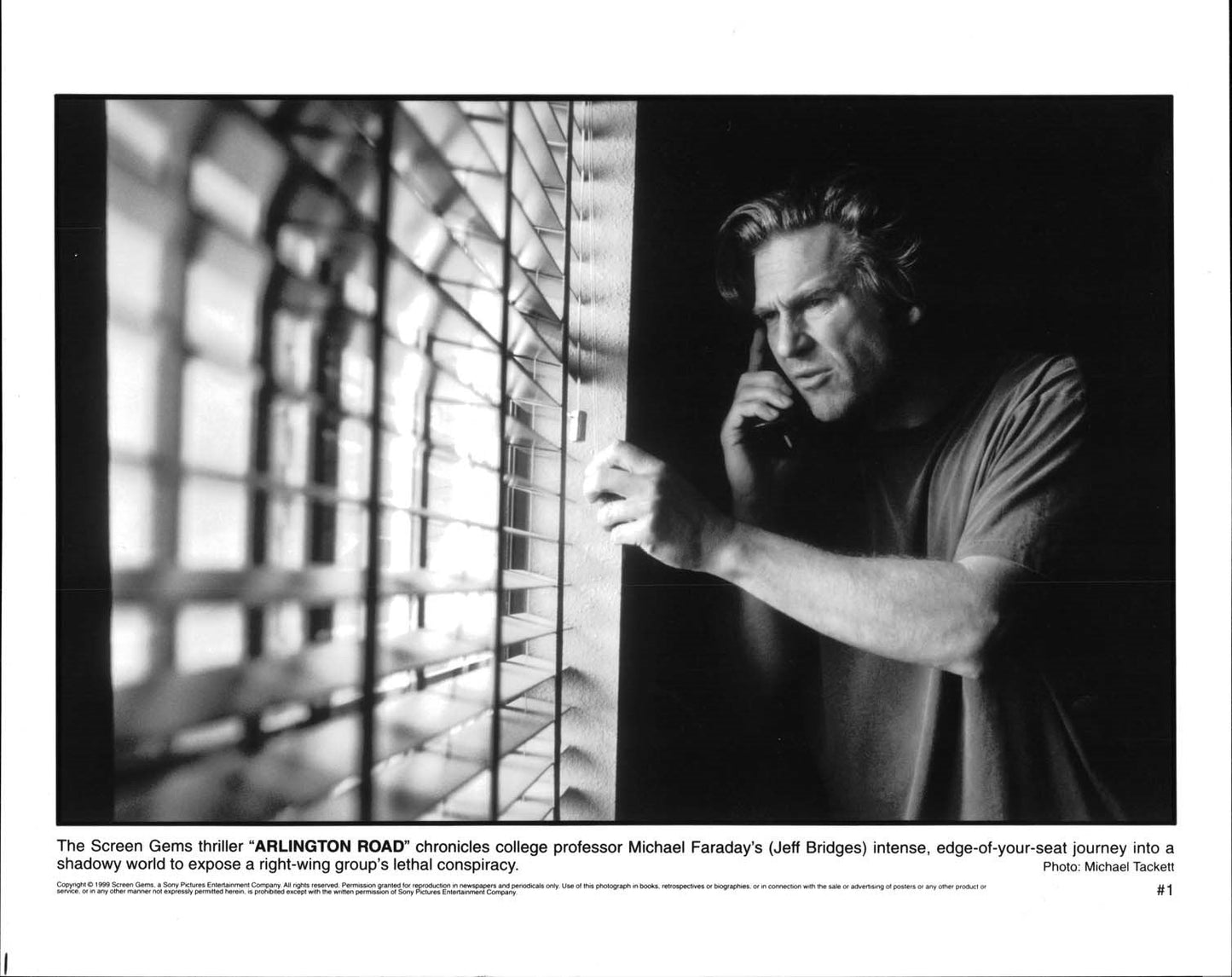 Jeff Bridges ARLINGTON ROAD original press photo 1999
