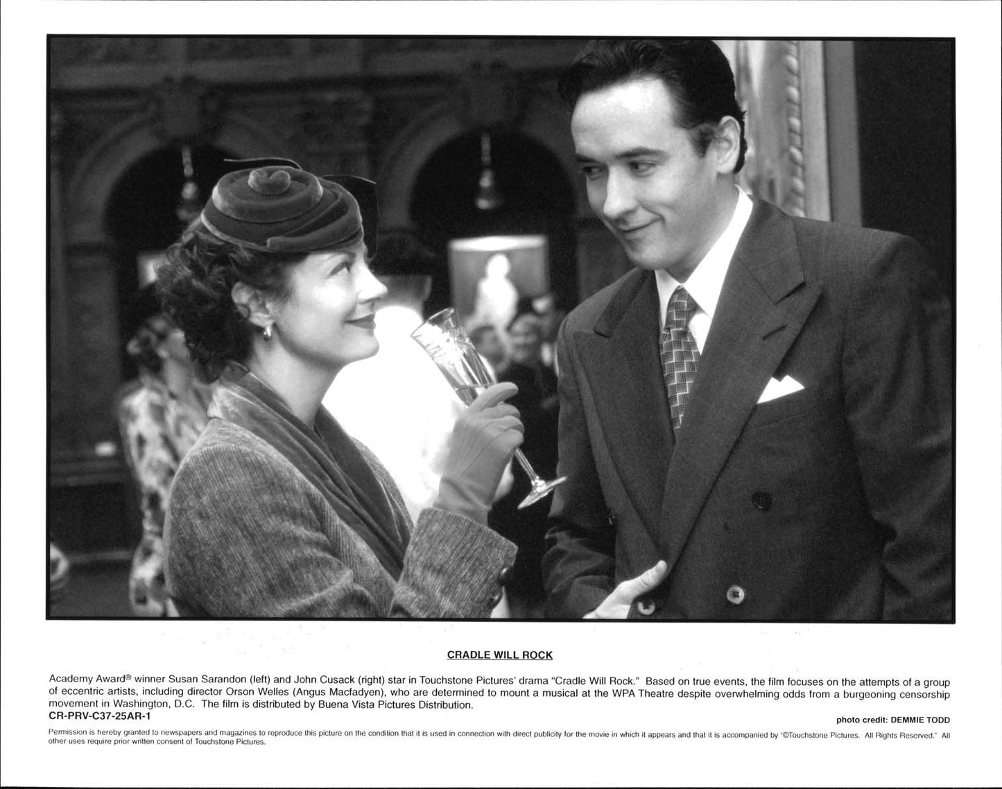 Bill Murray CRADLE WILL ROCK Susan Sarandon original press photos 1999