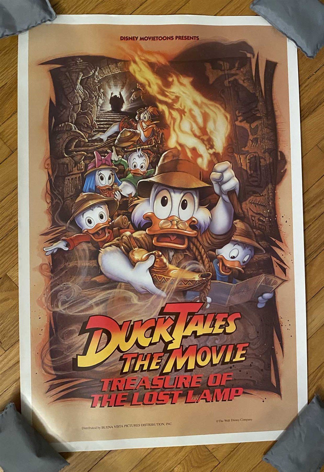 Disney DUCK TALES THE MOVIE studio numbered 1990 mini movie poster Drew Struzan