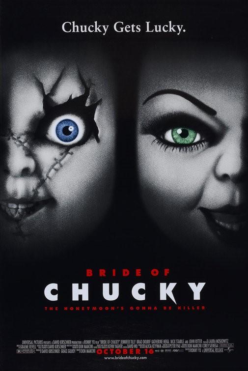 Brad Dourif BRIDE OF CHUCKY Jennifer Tilly original 27x40 DS movie poster 1998