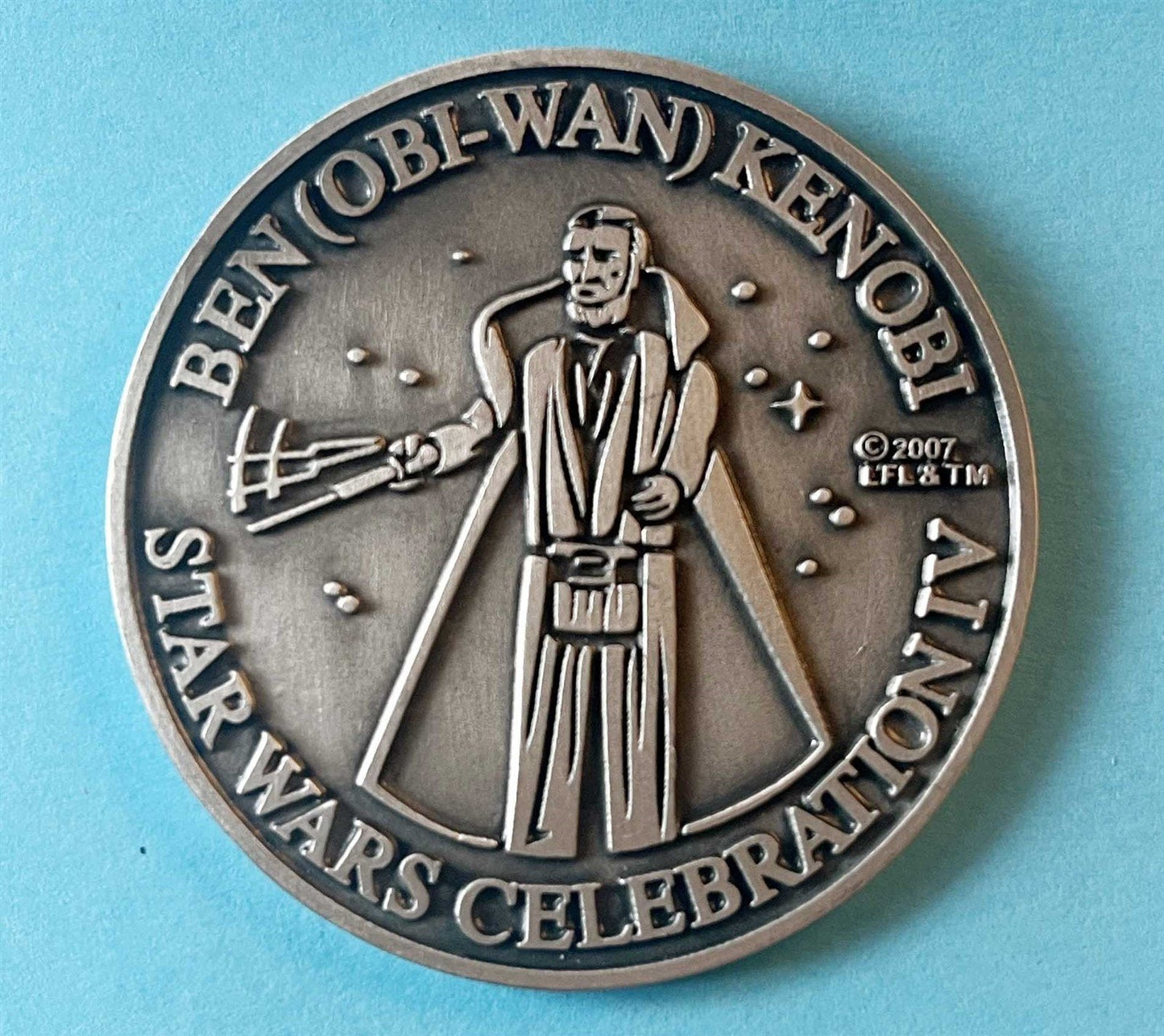 Sansweet STAR WARS CELEBRATION IV collector panel coin OBI-WAN KENOBI 2007