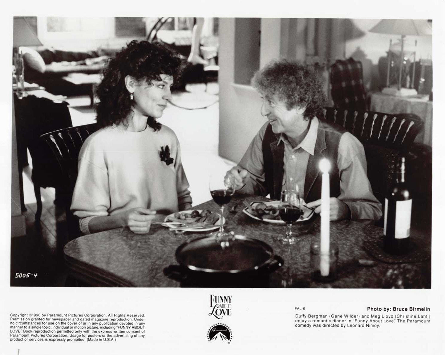 Gene Wilder FUNNY AOBUT LOVE Christine Lahti original press photos 1990
