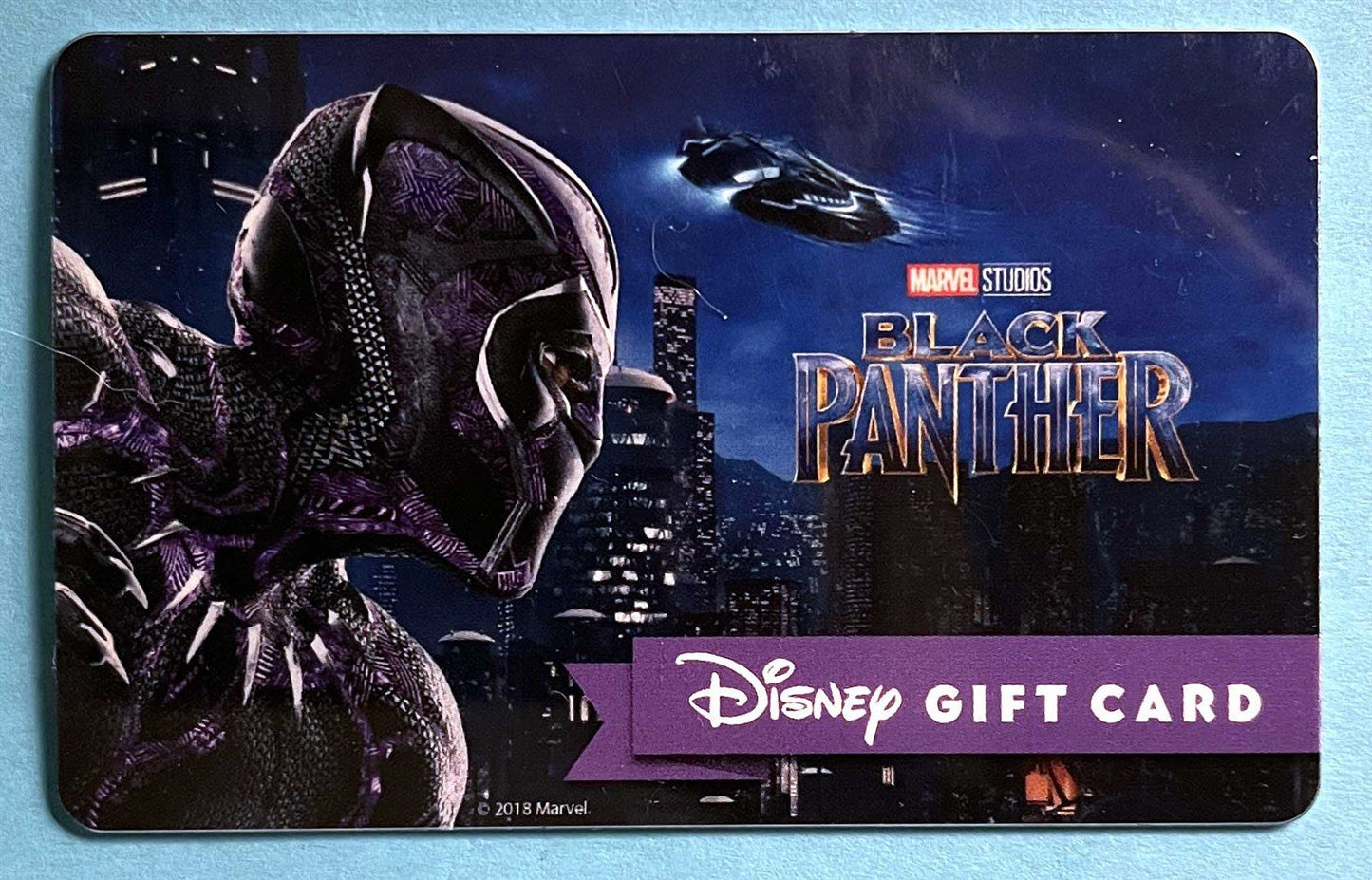 Marvel BLACK PANTHER collectible gift card Disney Theme Parks