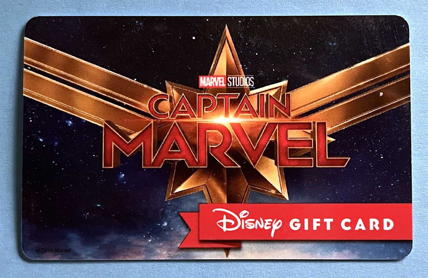 Marvel CAPTAIN MARVEL collectible gift card Disney Theme Parks