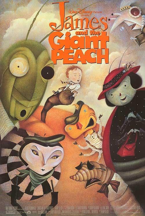 Disney Henry Selick JAMES AND THE GIANT PEACH original DS movie poster 27x40