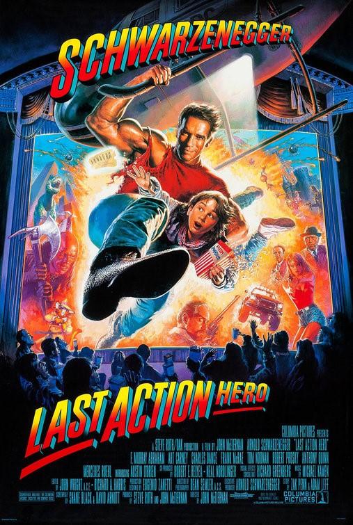 Arnold Schwarzenegger LAST ACTION HERO original DS movie poster 27x40 rolled