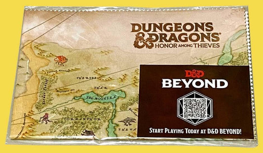 Chris Pine DUNGEONS & DRAGONS HONOR AMONG THIEVES limited edition cloth map