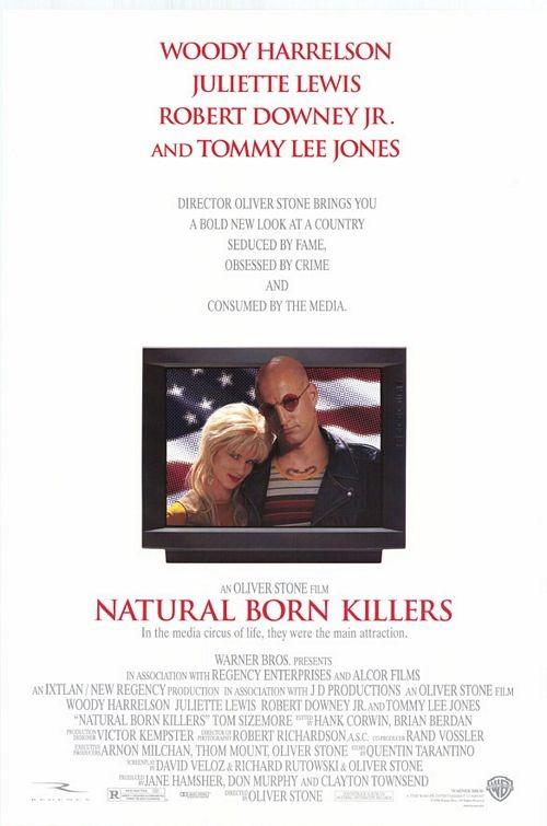 Woody Harrelson NATURAL BORN KILLERS original DS movie poster 27x40 rolled 1994