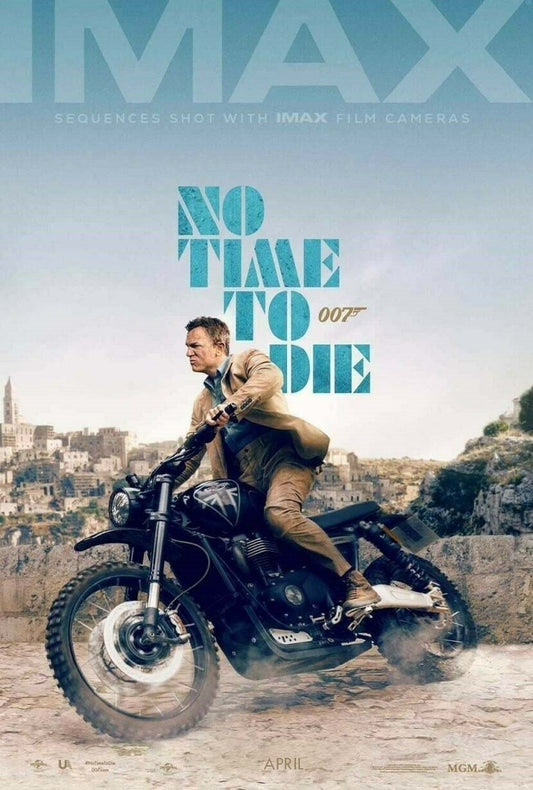 Daniel Craig NO TIME TO DIE original d/sided IMAX movie poster 27x40 James Bond