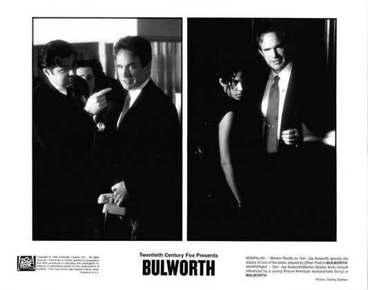 Warren Beatty BULWORTH Oliver Platt Halle Berry original press photo 1998