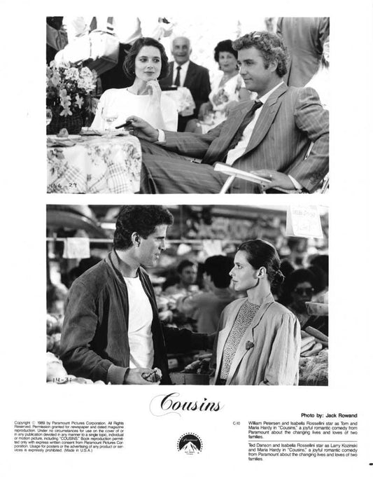 Ted Danson COUSINS Isabella Rossellini William Peterson original press photos