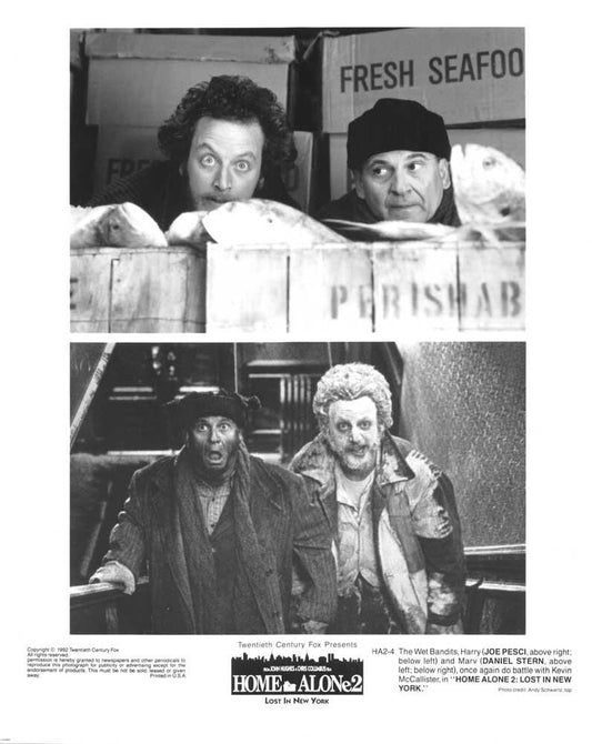 Joe Pesci HOME ALONE 2 LOST IN NEW YORK Daniel Stern original press photo 1992