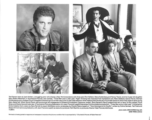 Tom Selleck THREE MEN AND A LITTLE LADY Ted Danson original press photo