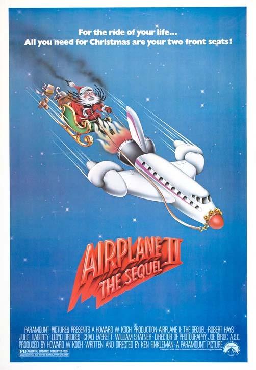 Robert Hays AIRPLANE II premiere promo 1982 movie poster ORIGINAL 17x24
