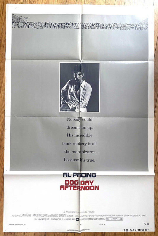 Al Pacino DOG DAY AFTERNOON movie poster 1975 ORIGINAL 27x41 Sydney Lumet