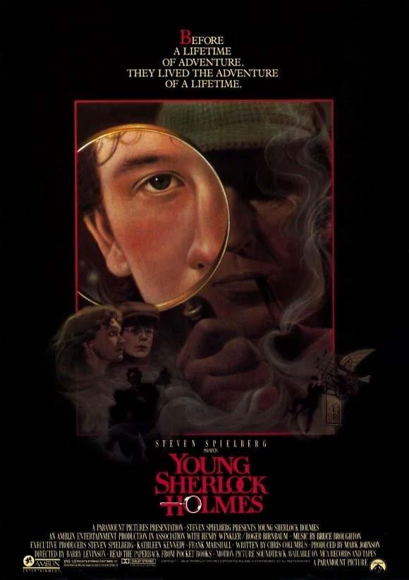 Nicholas Rowe YOUNG SHERLOCK HOLMES promo movie poster ORIGINAL 17x24 rolled