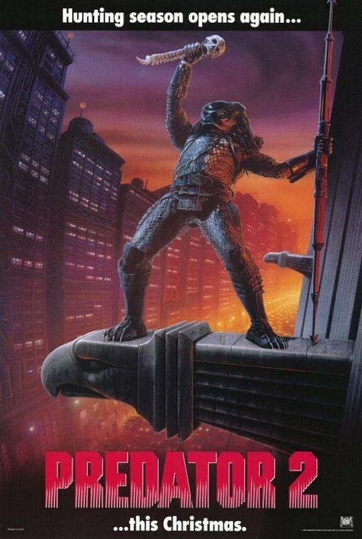 Danny Glover PREDATOR 2 recalled original 27x40 advance movie poster 1990